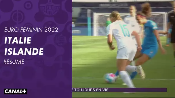 Le résumé de Italie / Islande - Euro Féminin 2022