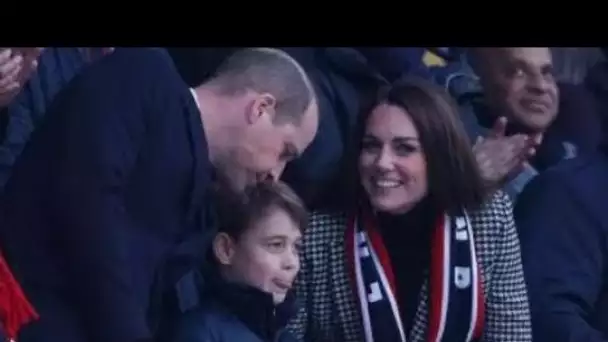 Tellement effr.onté"Prince George rend les fans fous avec un mouvement coquin au rugby avec Kate et