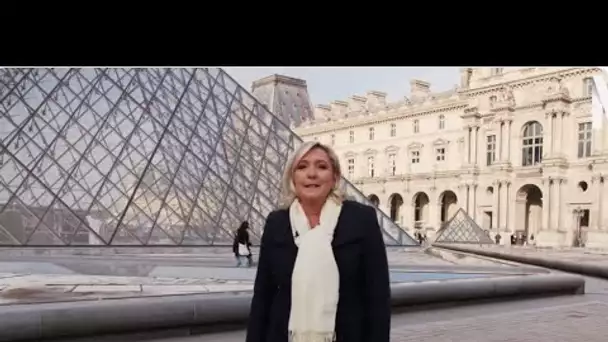 Marine Le Pen choisit la pyramide du Louvre pour sa campagne, le musée désapprouve