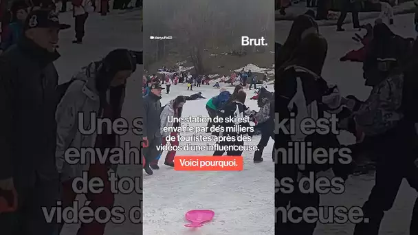 Une station de ski est envahie par des milliers de touristes après des vidéos d’une influenceuse.