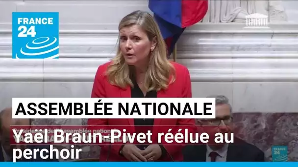 "Nous devons nous entendre et coopérer" : Yaël Braun-Pivet, réélue présidente de l'Assemblée