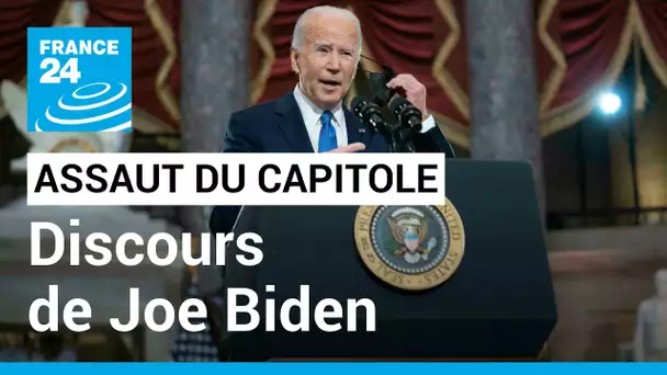 Assaut du Capitole : un an après, Biden s'adresse à une Amérique toujours à cran • FRANCE 24