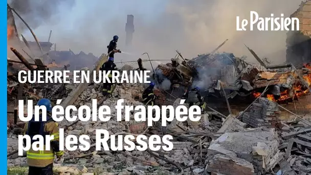 Guerre en Ukraine : une école « complètement détruite » par une frappe russe, 60 disparus