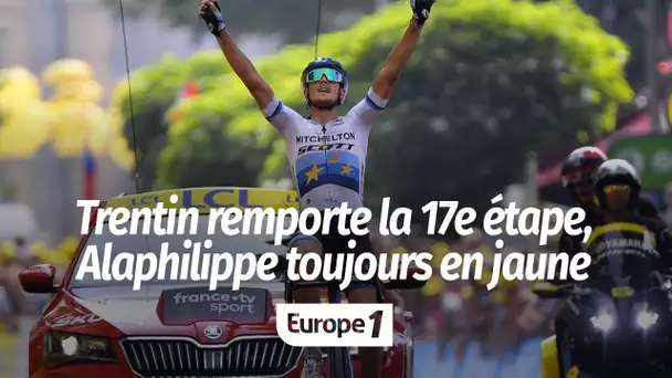 Tour de France : Matteo Trentin remporte la 17e étape, Alaphilippe toujours en jaune