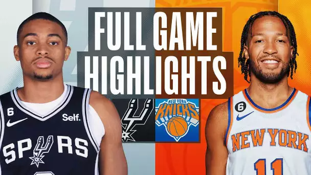 SPURS at KNICKS | FULL GAME HIGHLIGHTS | January 4, 2023