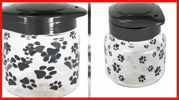 Lixit Food and Treat Storage Jars for Dogs, Cats, Small Animals and Birds. (64oz, Grey)