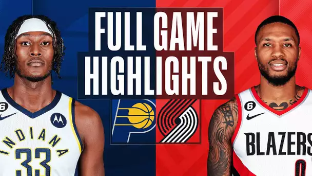 PACERS at TRAIL BLAZERS | NBA FULL GAME HIGHLIGHTS | December 4, 2022