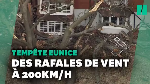 Tempête Eunice: des dégâts impressionnants en France et au Royaume-Uni