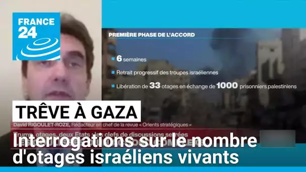 Trêve à Gaza : interrogations sur le nombre d'otages israéliens vivants • FRANCE 24