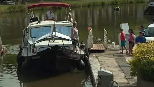 Fermeture du canal de Briare due à la sécheresse