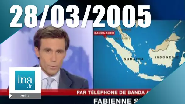 20h France 2 du 28 mars 2005 - Alerte au tsunami à Sumatra | Archive INA