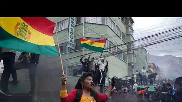 A La Paz, violente manifestation de producteurs de feuilles de coca