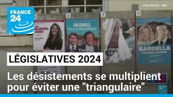 Législatives : les désistements des candidats se multiplient pour éviter une "triangulaire"