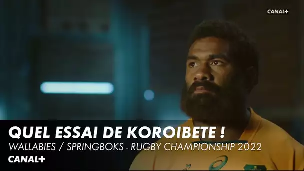 Le superbe essai de Marika Koroibete - Australie / Afrique du Sud - Rugby Championship 2022