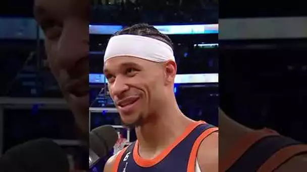 "I'm a dog" - Josh Hart & Jalen Brunson Following Hart's Knicks Debut 🗣 | #Shorts