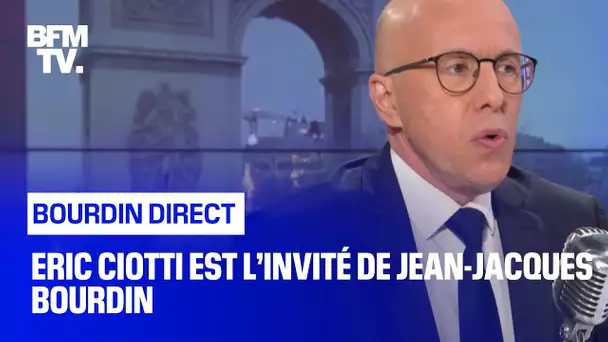 Eric Ciotti face à Jean-Jacques Bourdin en direct  - 03/01