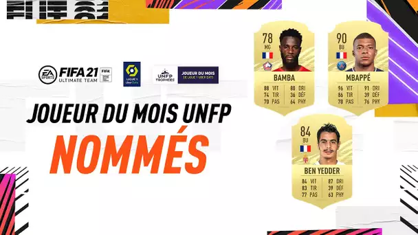 Vote pour le Joueur du Mois d'Octobre de Ligue 1 Uber Eats - Trophées UNFP #POTM #FUT20