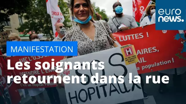 Les soignants retournent dans la rue pour demander des moyens