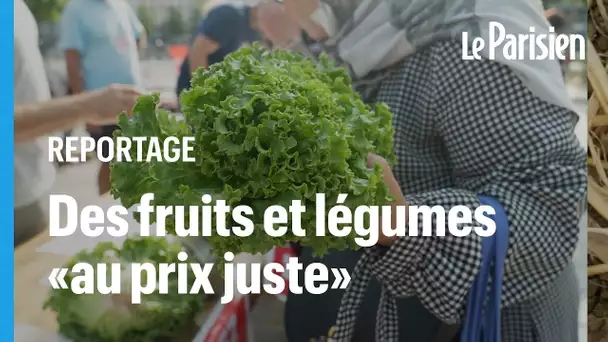 «Ici c'est moins cher» : le marché solidaire, des fruits et légumes au juste prix «c'est possible»