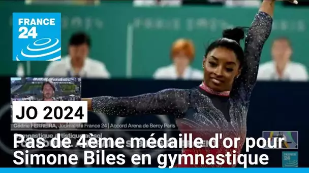 JO 2024 : Pas de quatrième médaille d'or pour Simone Biles en gymnastique • FRANCE 24