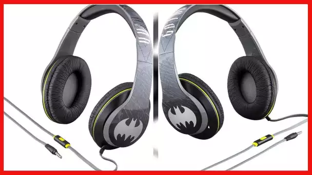 eKids by iHome Batman On Ear Headphones with Built in Mic (Ri-M40BM.FXv7)