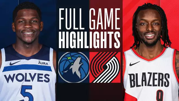 TIMBERWOLVES at TRAIL BLAZERS | FULL GAME HIGHLIGHTS | February 15, 2024