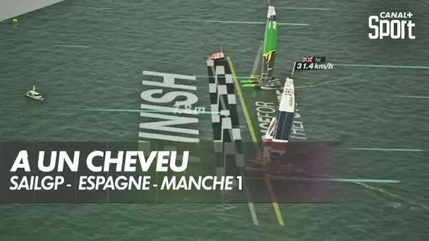 Un finish ultra serré dans la manche 1 - SailGP Espagne