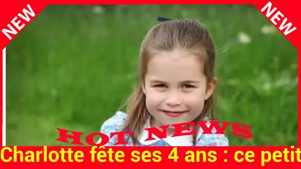 Charlotte fête ses 4 ans : ce petit détail qui vous a peut-être échappé sur ses clichés