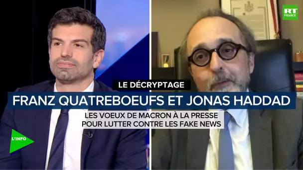 Vœux de Macron à la presse : décryptage avec Franz Quatreboeufs et Jonas Haddad