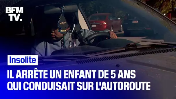 Un policier surprend un enfant de 5 ans qui conduisait une voiture sur l'autoroute