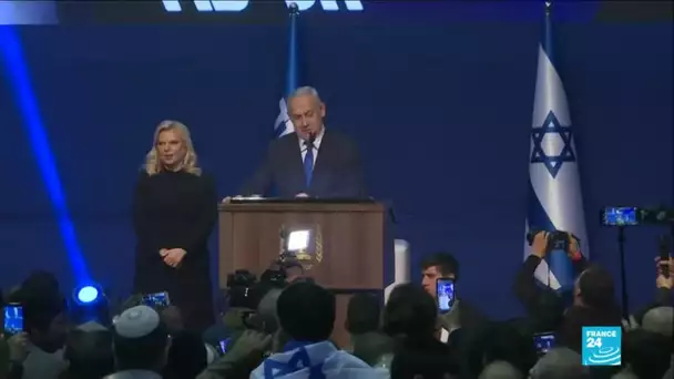 Benjamin Netanyahu revendique sa "plus grande victoire" aux législatives en Israël