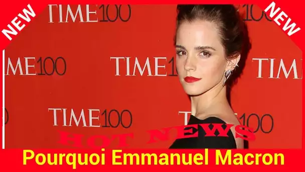 Pourquoi Emmanuel Macron a invité Emma Watson à l’Elysée