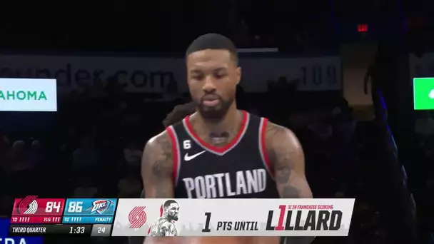 Dame Lillard's Shot To Become Trail Blazers All-Time Leading Scorer