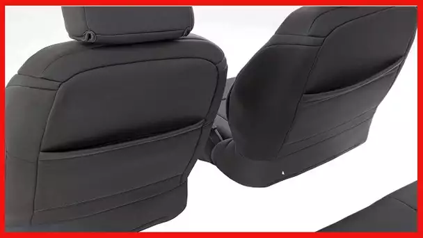 Rough Country Neoprene Seat Covers Front/Rear Black Fits 1987-1990 [ Jeep ] Wrangler YJ Custom Fit W