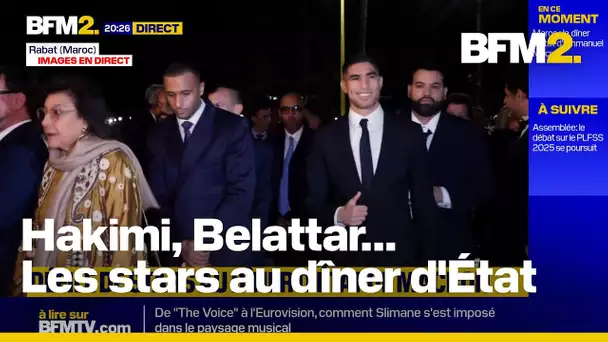 Hakimi, Belattar, Darmon : des stars en pagaille au dîner d'État de Macron