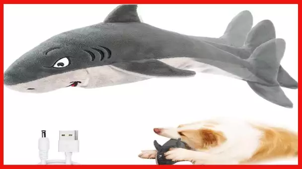 Interactive Floppy Fish Dog Toys for Large/Medium/Small Dogs,Squeaky Plush Tough Puppy Toys ,Motion