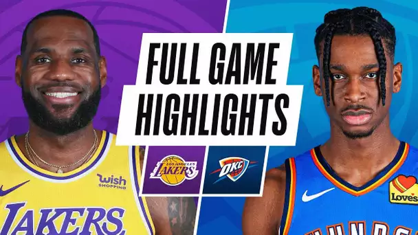 LAKERS at THUNDER | FULL GAME HIGHLIGHTS | January 13, 2021