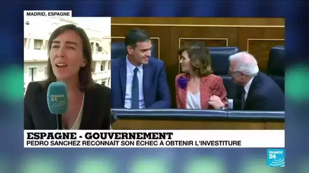 En Espagne, Pedro Sanchez reconnait son échec à obtenir l'investiture