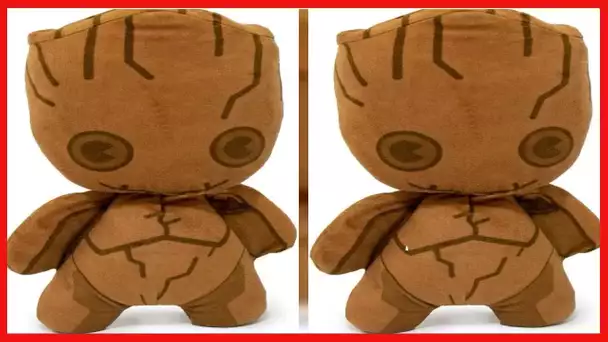 Buckle-Down Dog Toy, Marvel, Plush Squeaker Kawaii Baby Groot Standing Pose, Multi Color, 8" x 6"