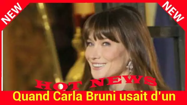 Quand Carla Bruni usait d’un stratagème pour quitter en douce l’Elysée