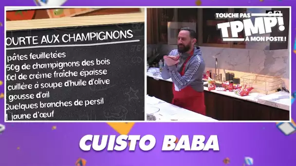 Cyril Hanouna s'essaie à la cuisine avec la fameuse tourte aux champignons !