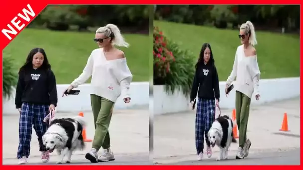 ✅  Laeticia Hallyday brise le confinement pour une promenade avec ses filles Jade et Joy