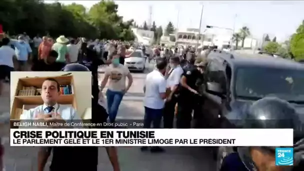 Crise en Tunisie: armée déployée et affrontements devant le Parlement après sa suspension