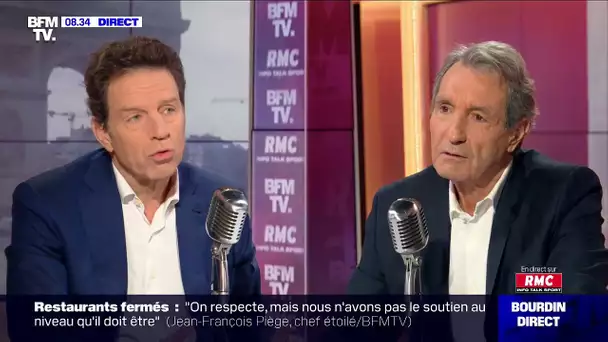 Geoffroy Roux de Bézieux face à Jean-Jacques Bourdin sur RMC et BFMTV