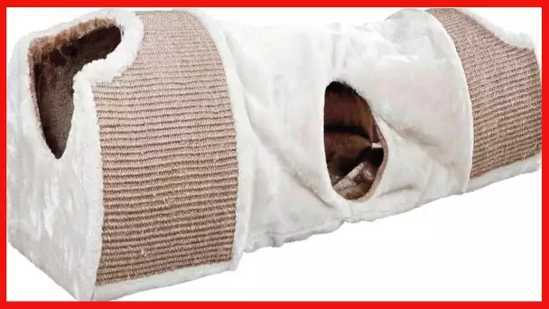 Trixie Cuddly Condos with Tunnel | Sisal Scratching Surfaces | Dangling Cat Toys