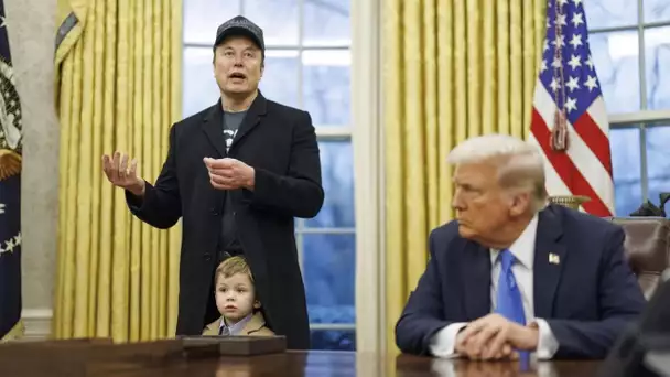 Elon Musk convié par Trump dans le Bureau ovale avec son fils   - Le 5/5 - C à Vous