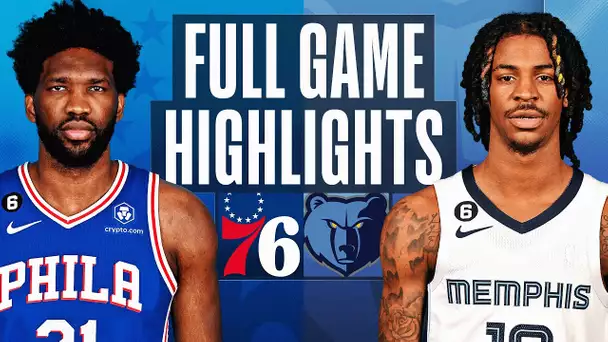 76ERS at GRIZZLIES | NBA FULL GAME HIGHLIGHTS | December 2, 2022