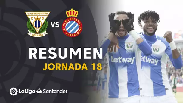 Resumen de CD Leganés vs RCD Espanyol (2-0)