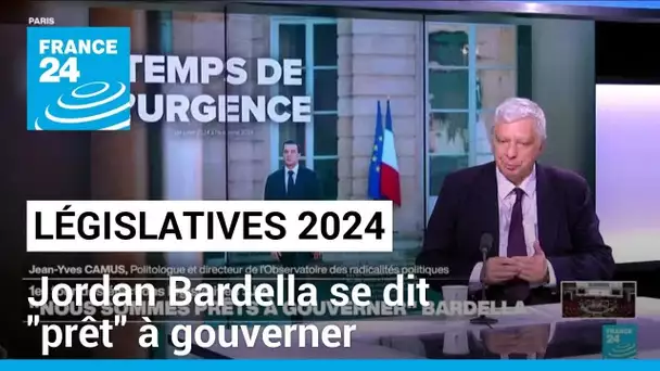 Législatives 2024 : Jordan Bardella se dit "prêt" à gouverner • FRANCE 24