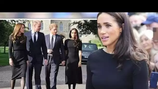 Meghan Markle «sno.bée» par une personne en deuil alors que la famille royale salue les gens à l'ext